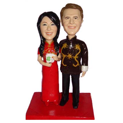 Asian Theme Traditional Chinese Wedding Cake Toppers - Click Image to Close